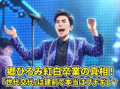 郷ひろみ紅白卒業の真相！「世代交代」は建前で本当はブチギレ？を解説するアイキャッチ画像