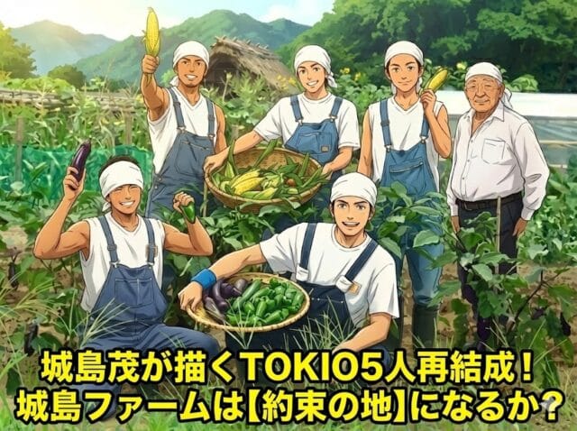 城島茂が描くTOKIO5人再結成！城島ファームは【約束の地】になるか？
